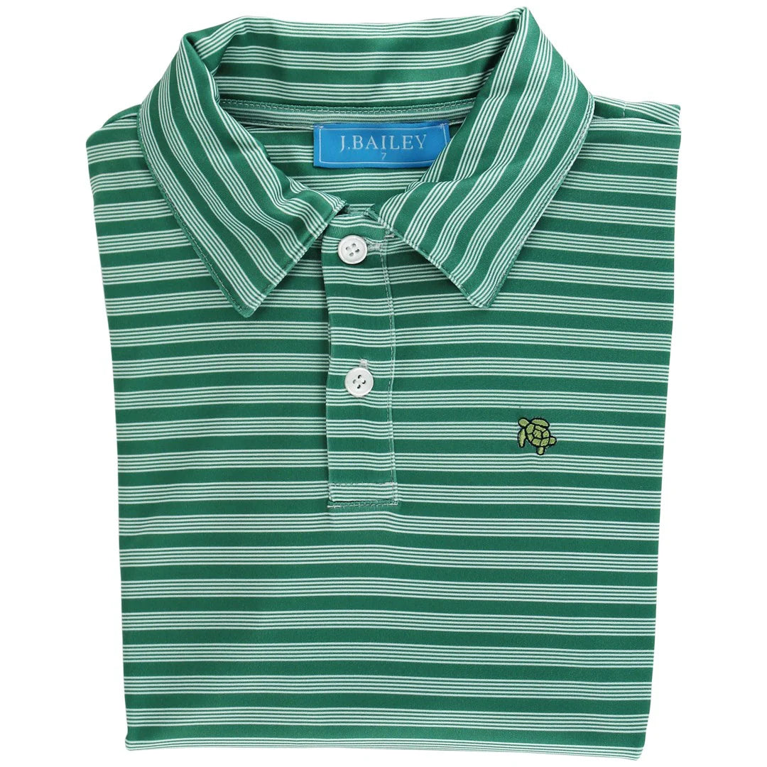 Performance Harry Long Sleeve Polo - Evergreen