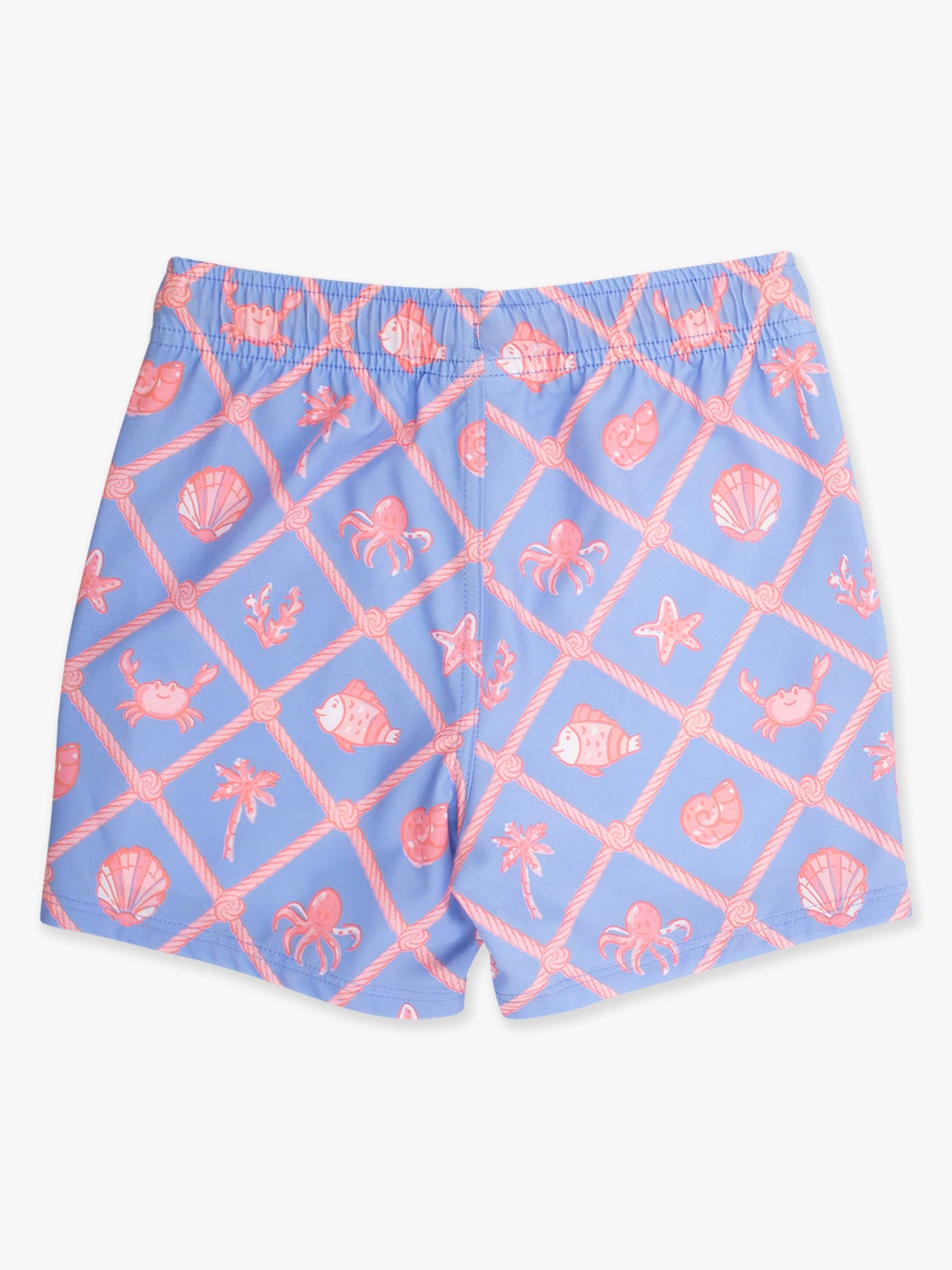 Boys Tropical Trellis Performance Hybrid Swim Trunks