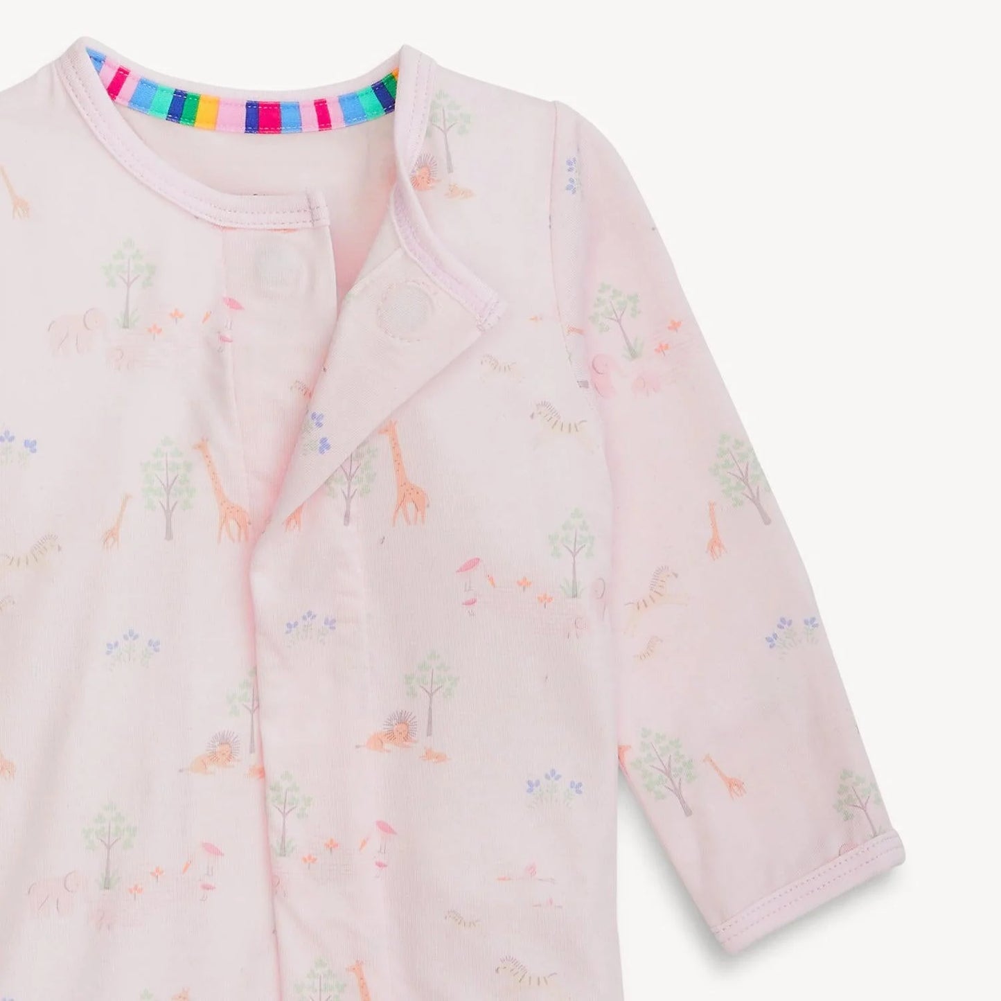 Magnetic Convertible Coverall Safari pink