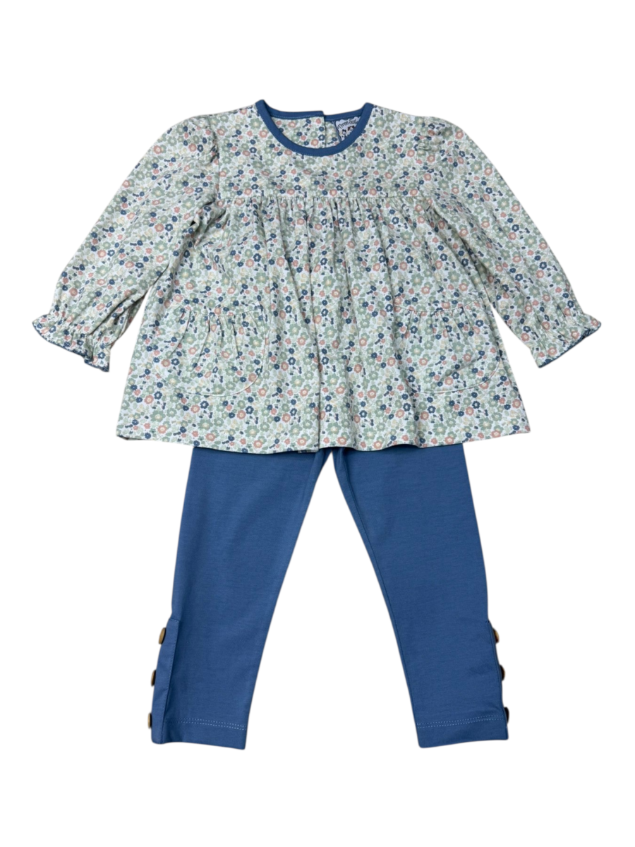 Vintage ditsy legging set