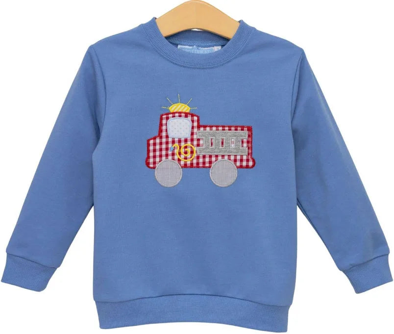 French Terry Pullover- Fire Truck