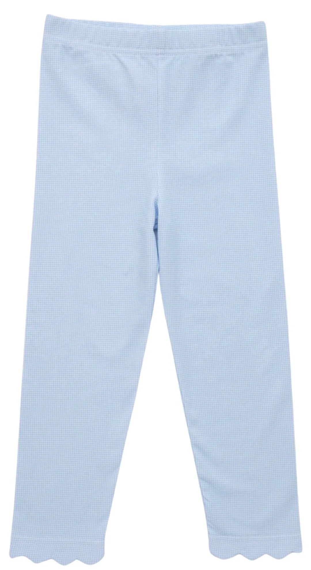 Scalloped leggings Microgingham