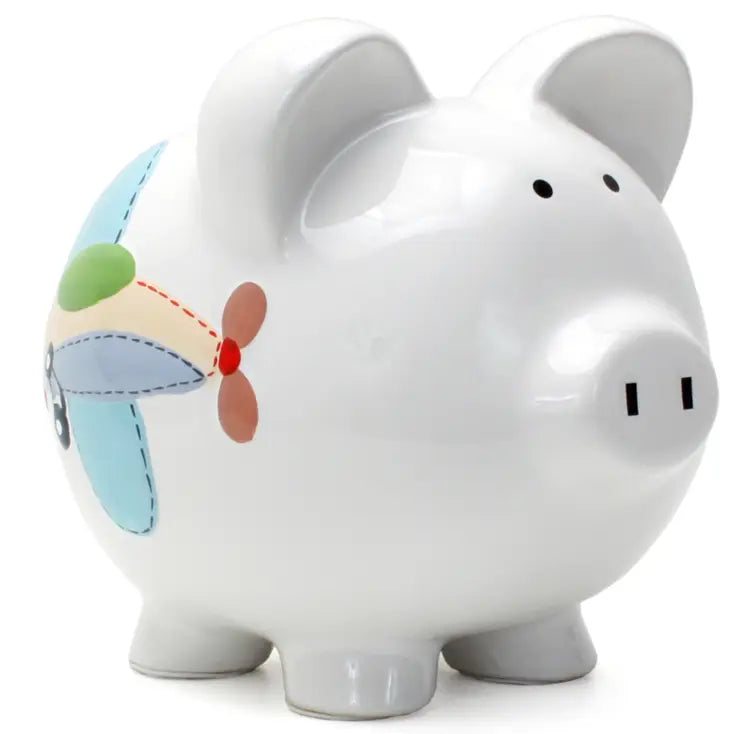 Airplane large piggy bank