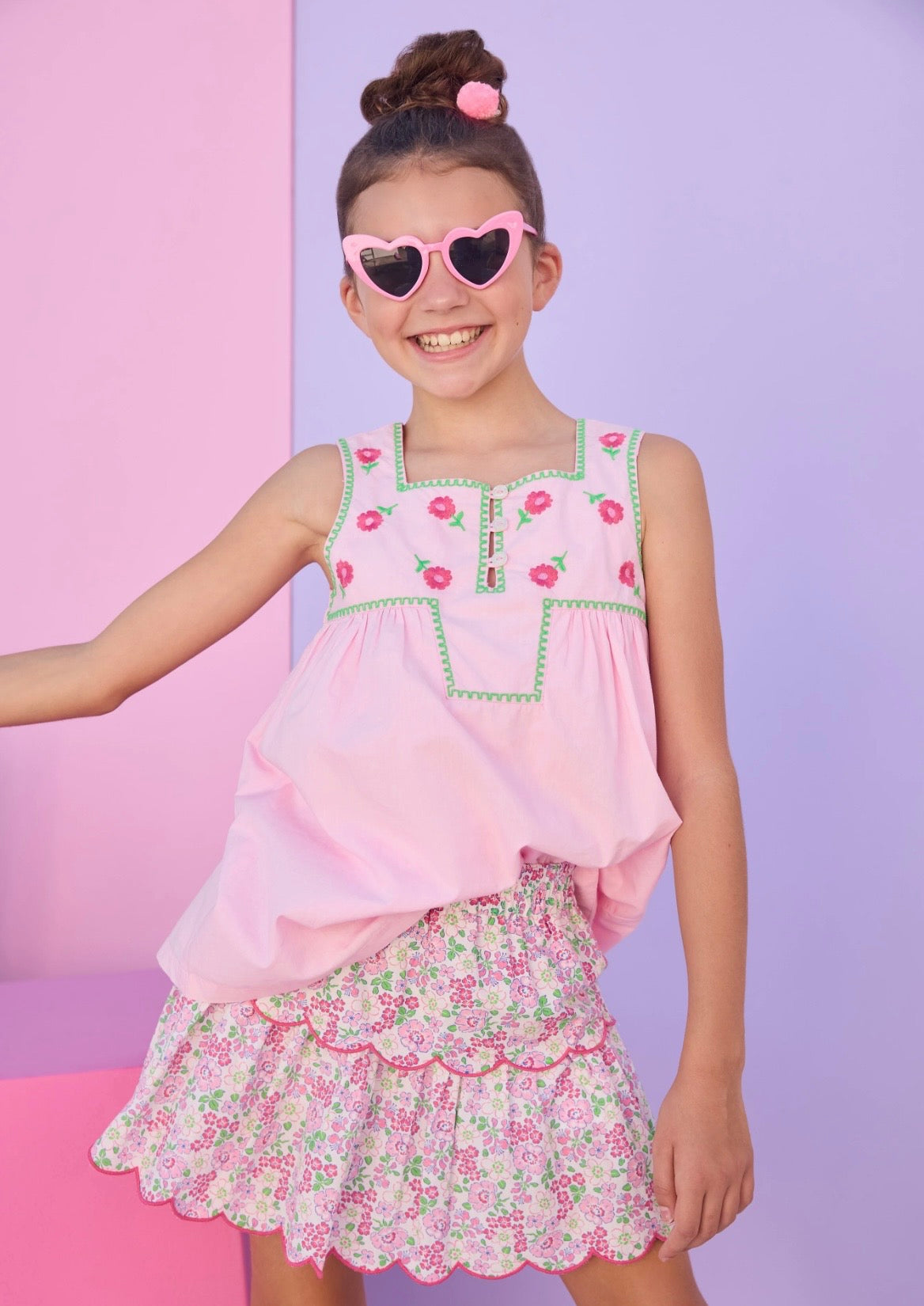 Keystone Top - Bloomsbury Embroidery