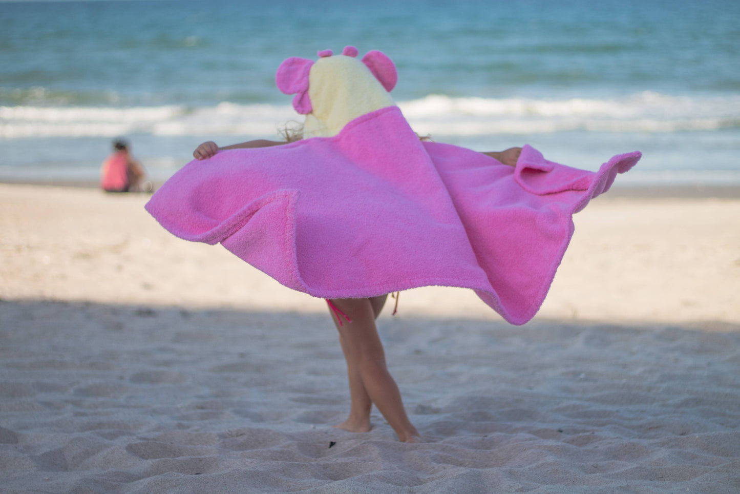 Butterfly hooded towel for toddlers ages 2 to 8 years old