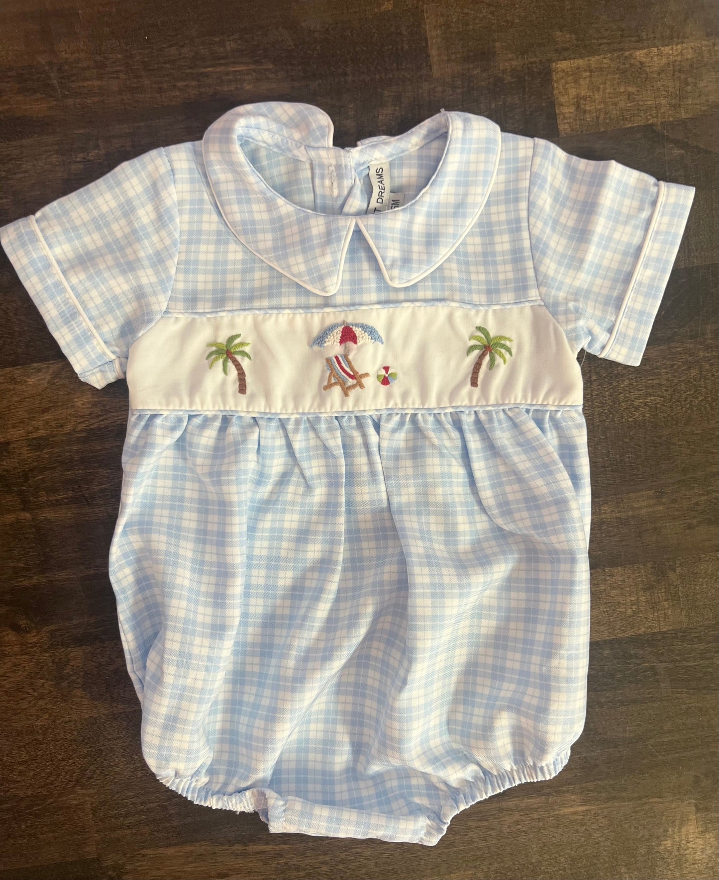 Beachside plaid boy bubble