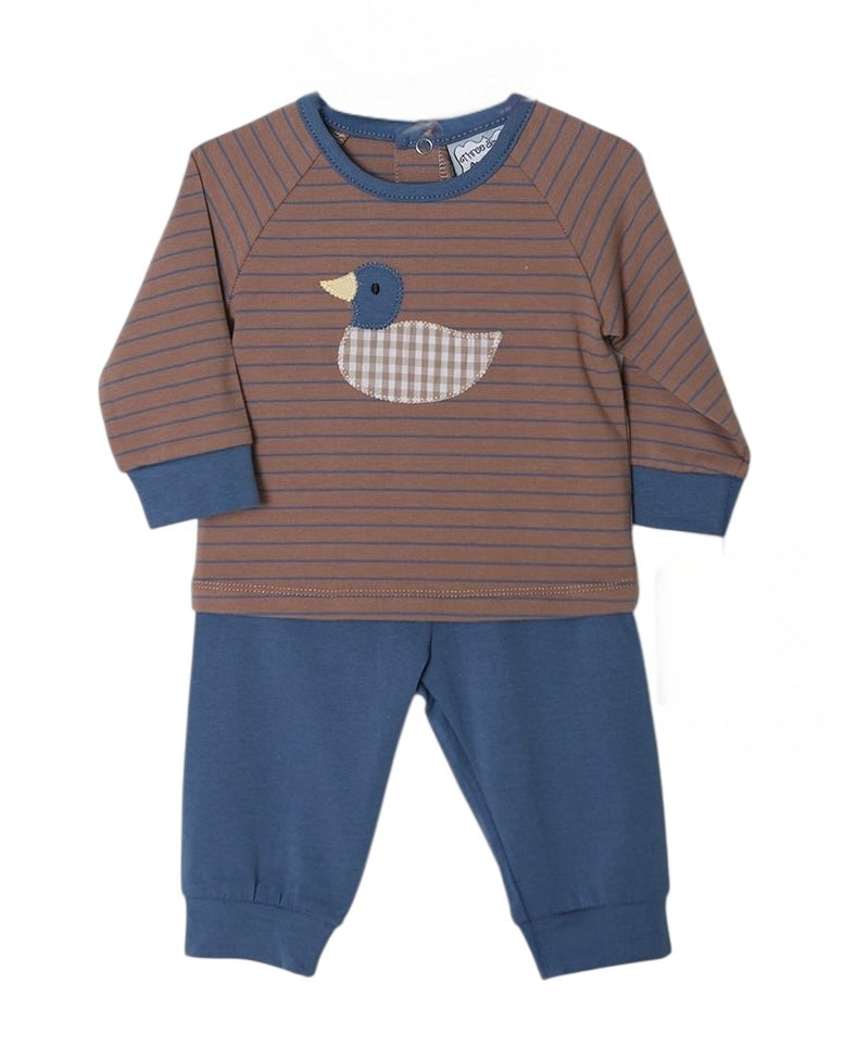 Duck applique jogger set