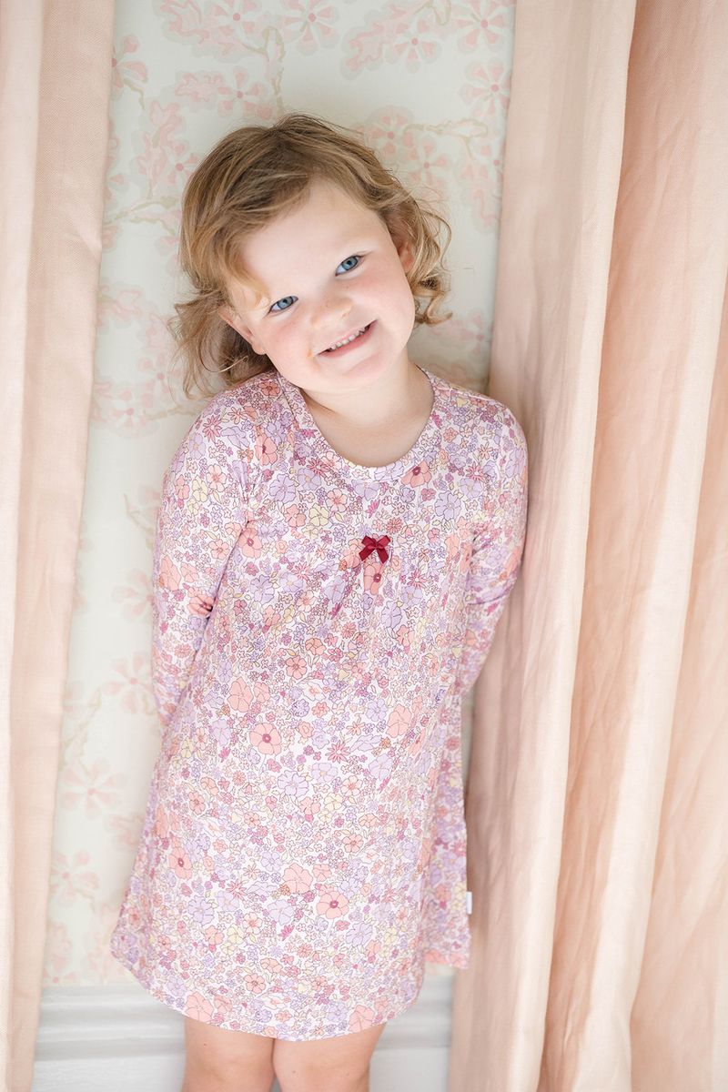 Ditsy floral bamboo nightgown