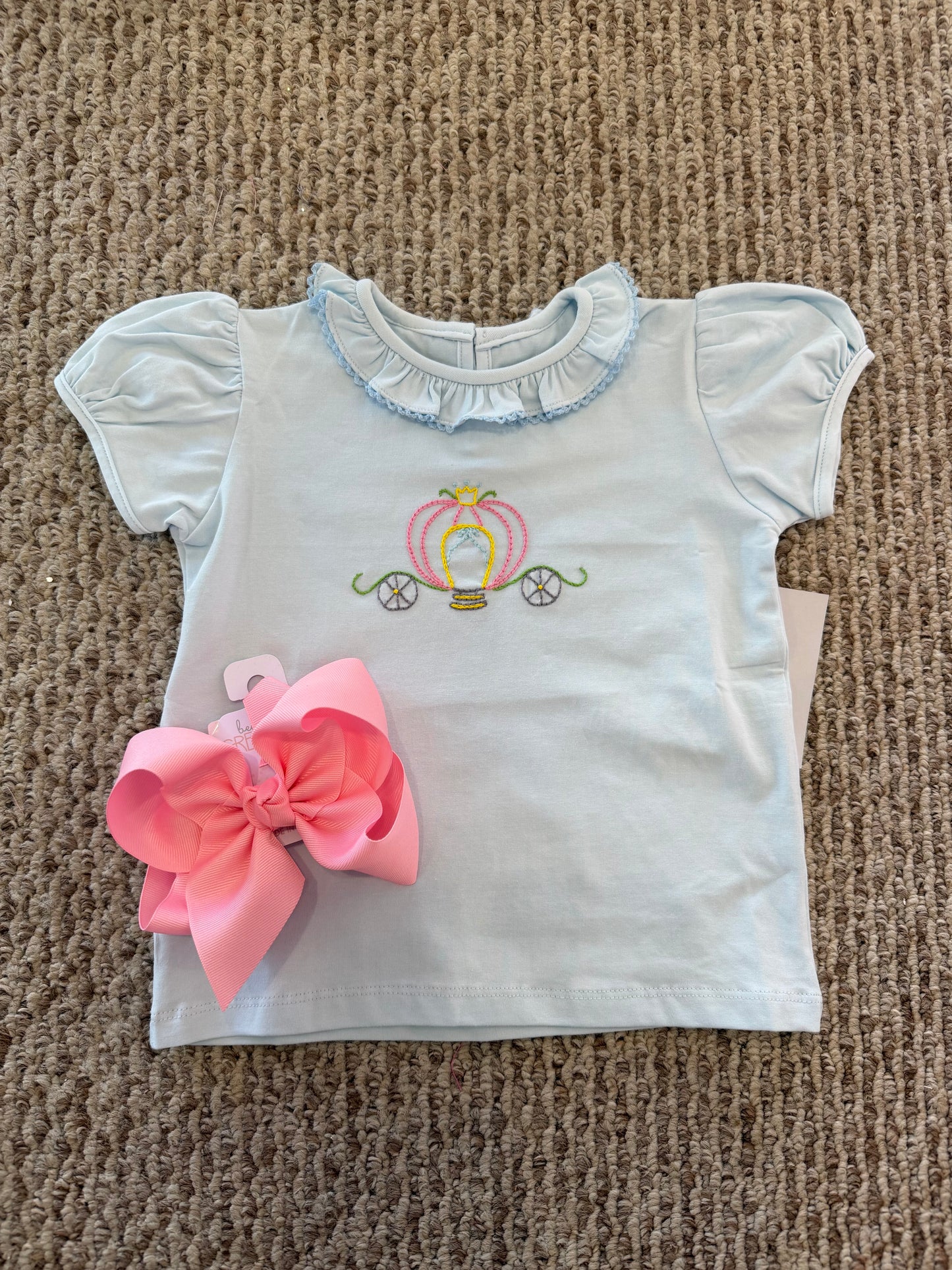 Blue Emma Princess Carriage Blouse