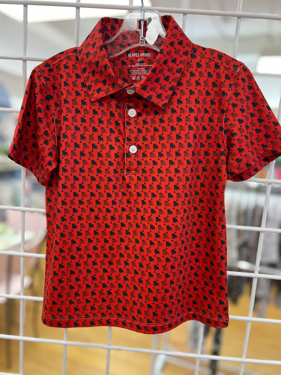 Bulldog GA Outline (Red/Black)