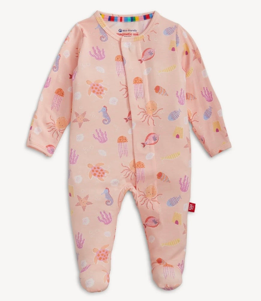 Deep Chic Pink Footie