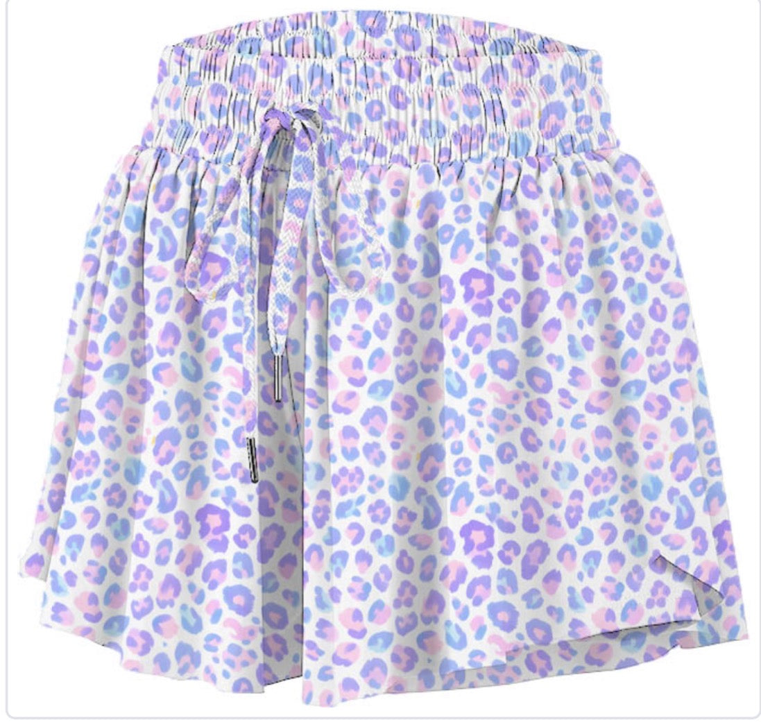 Leopard Love Butterfly Shorts