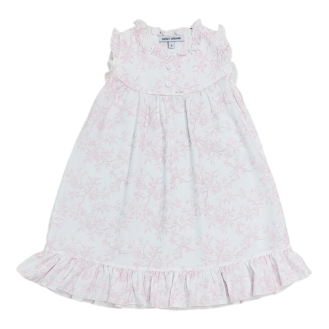 Victoria Pink Toile Print Gown