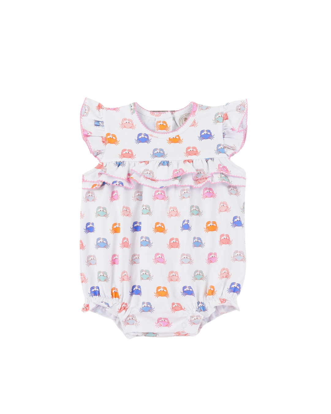 pastel ruffle romper