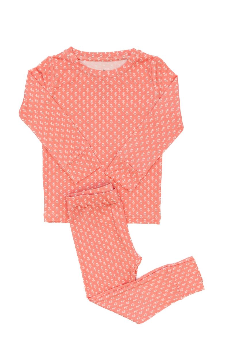Coral tulips 2pc set