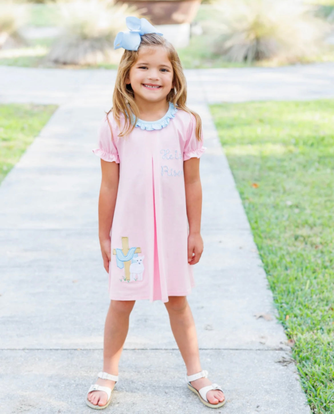 He Is Risen Pleat Dress