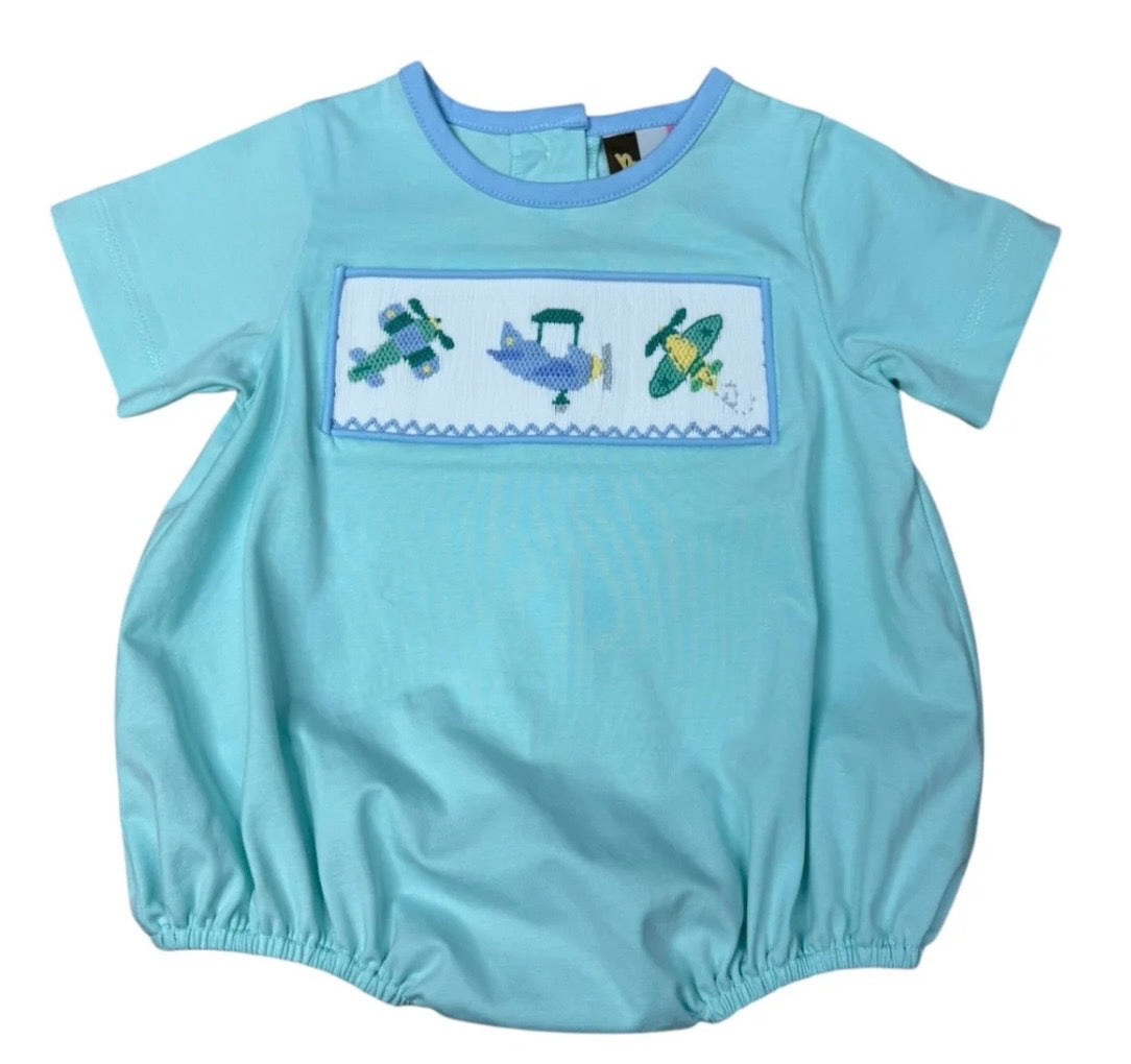 Airplane smocked bubble