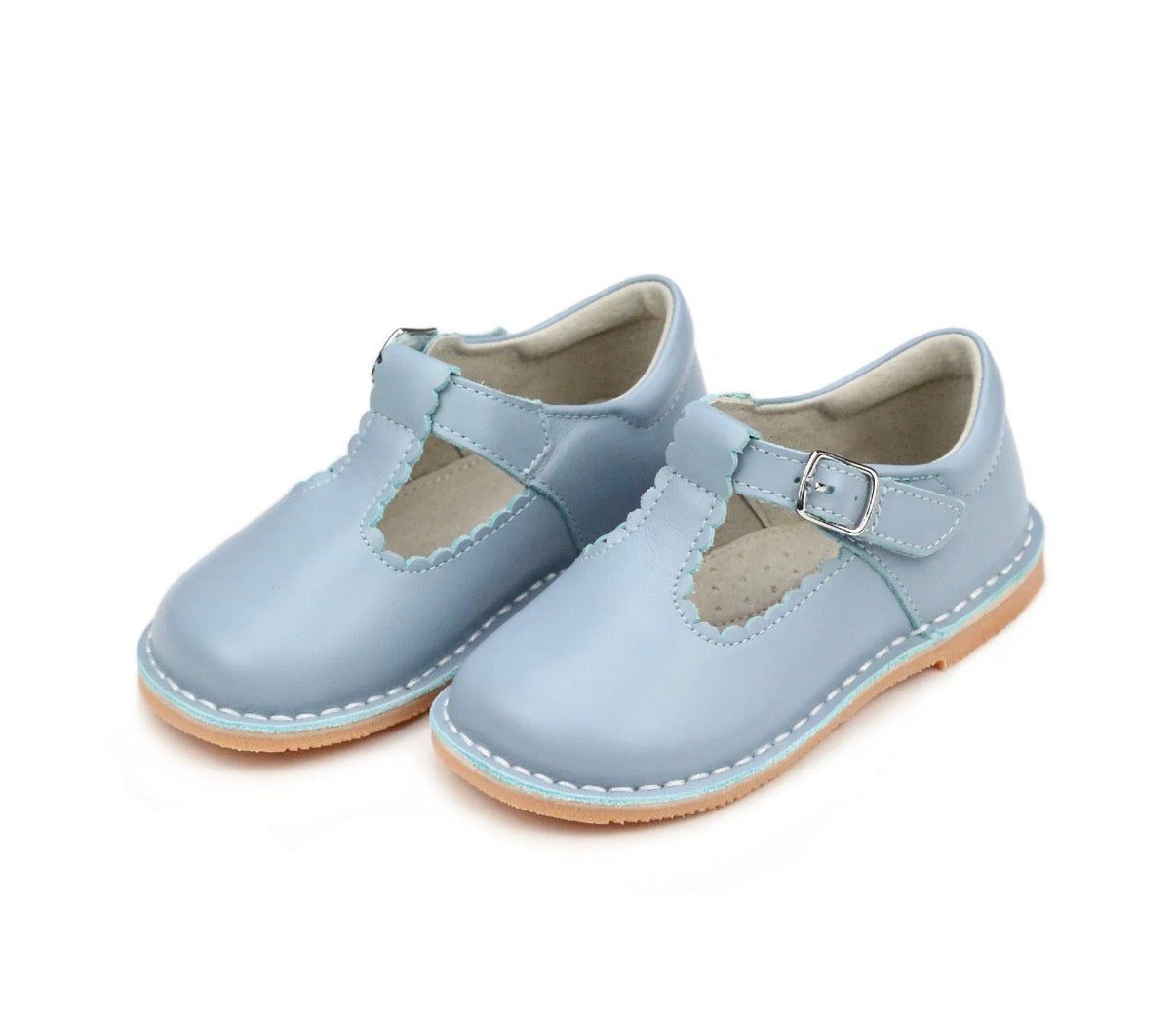 Selina scalloped dusty blue