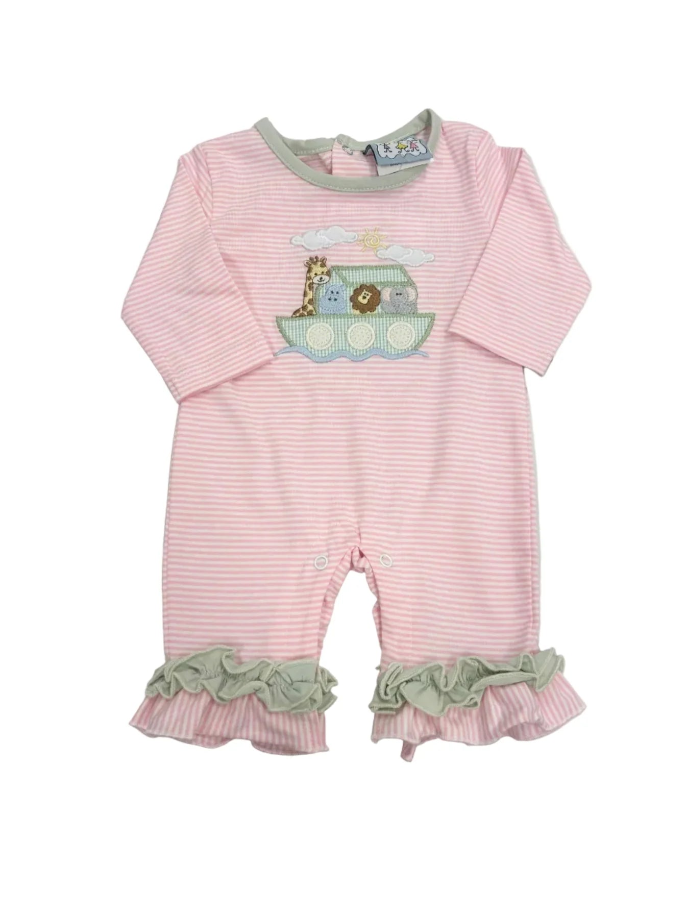 Noah’s ark girl romper