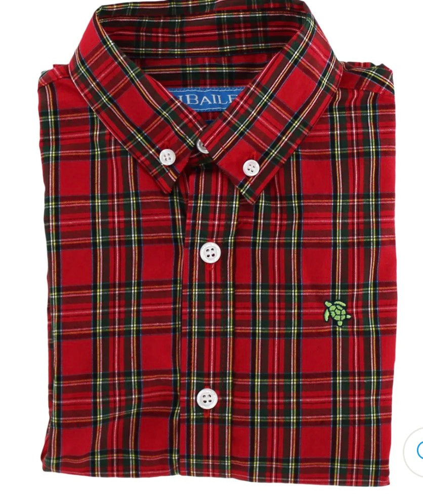 Roscoe Button Down Shirt - Tartan