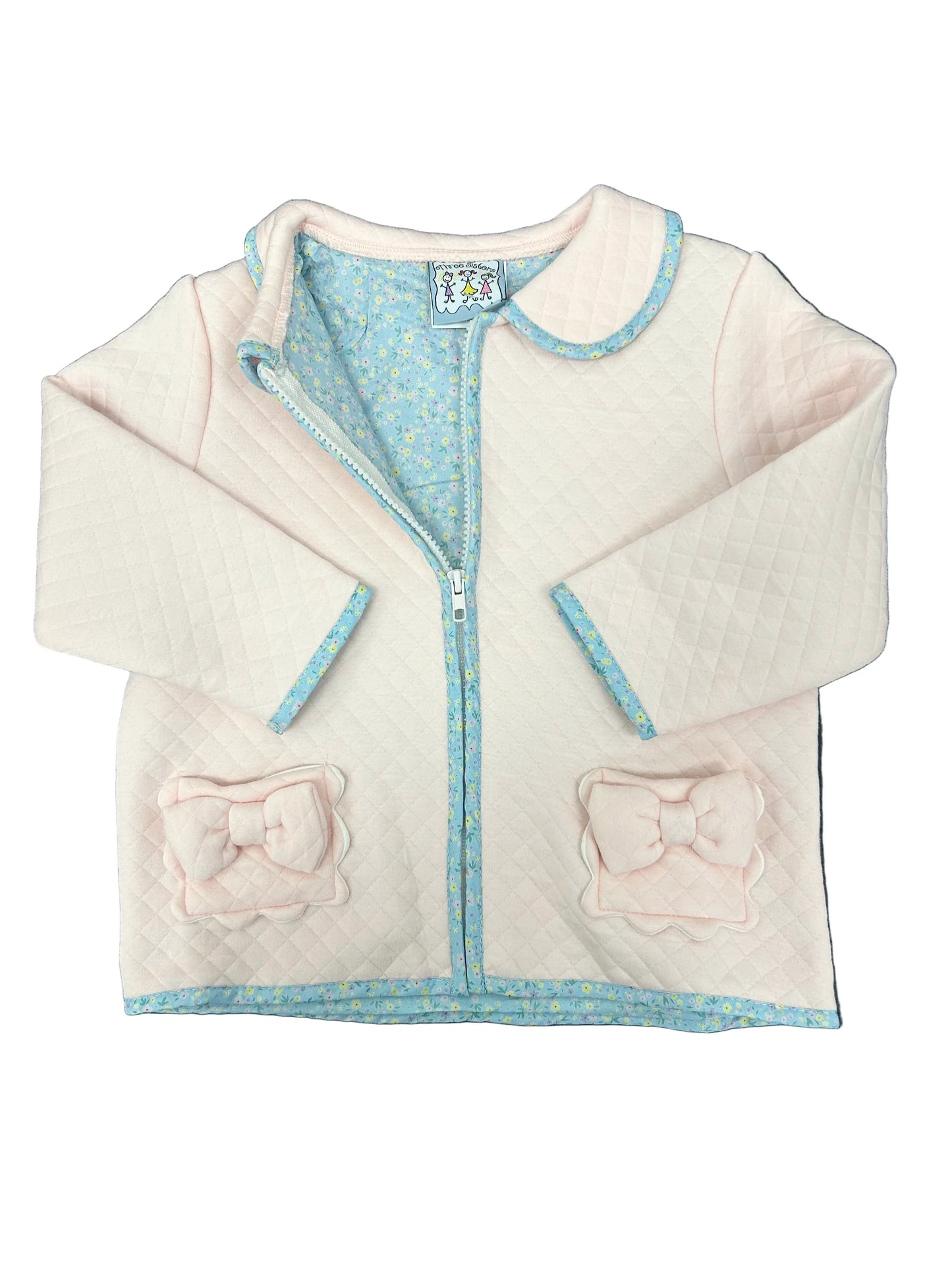 Lydia girls Pink floral jacket