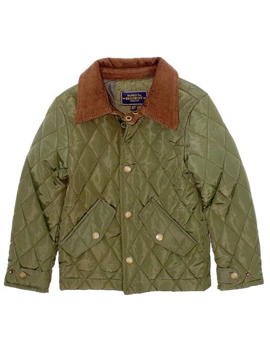 Boys Beaumont jacket olive