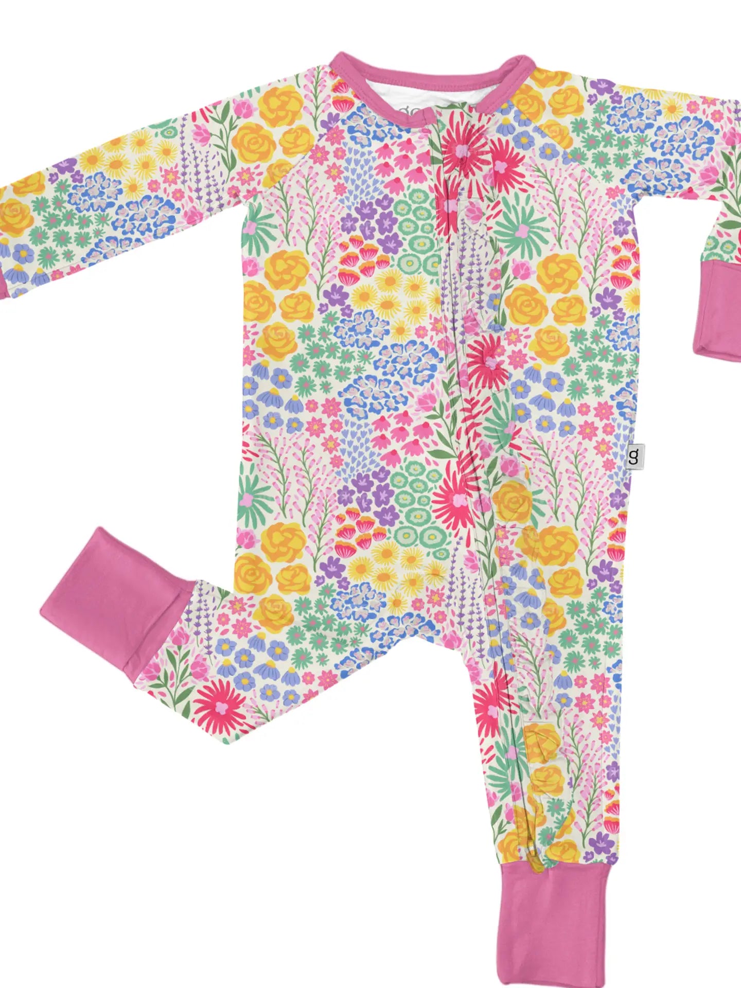 Flower field zippy with ruffles