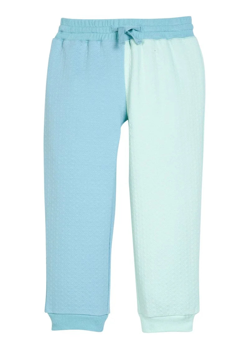Colorblock Jogger- Blue & Mint