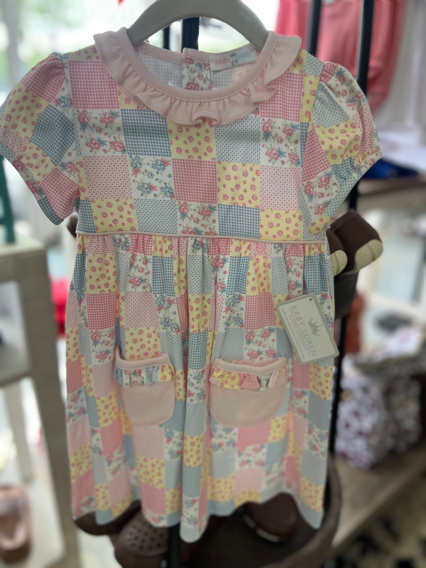 Petals and patches dress