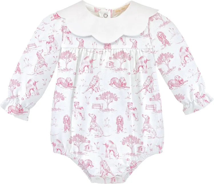 Barking bliss pink scalloped bubble