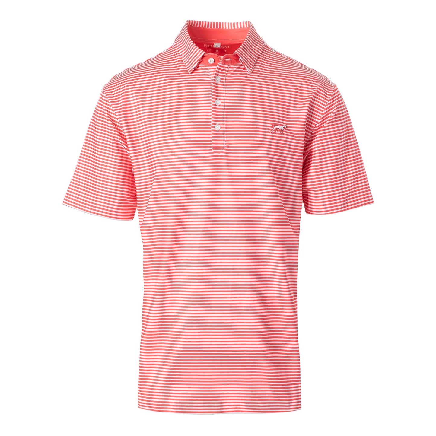 The Marshall Performance polo coral/white