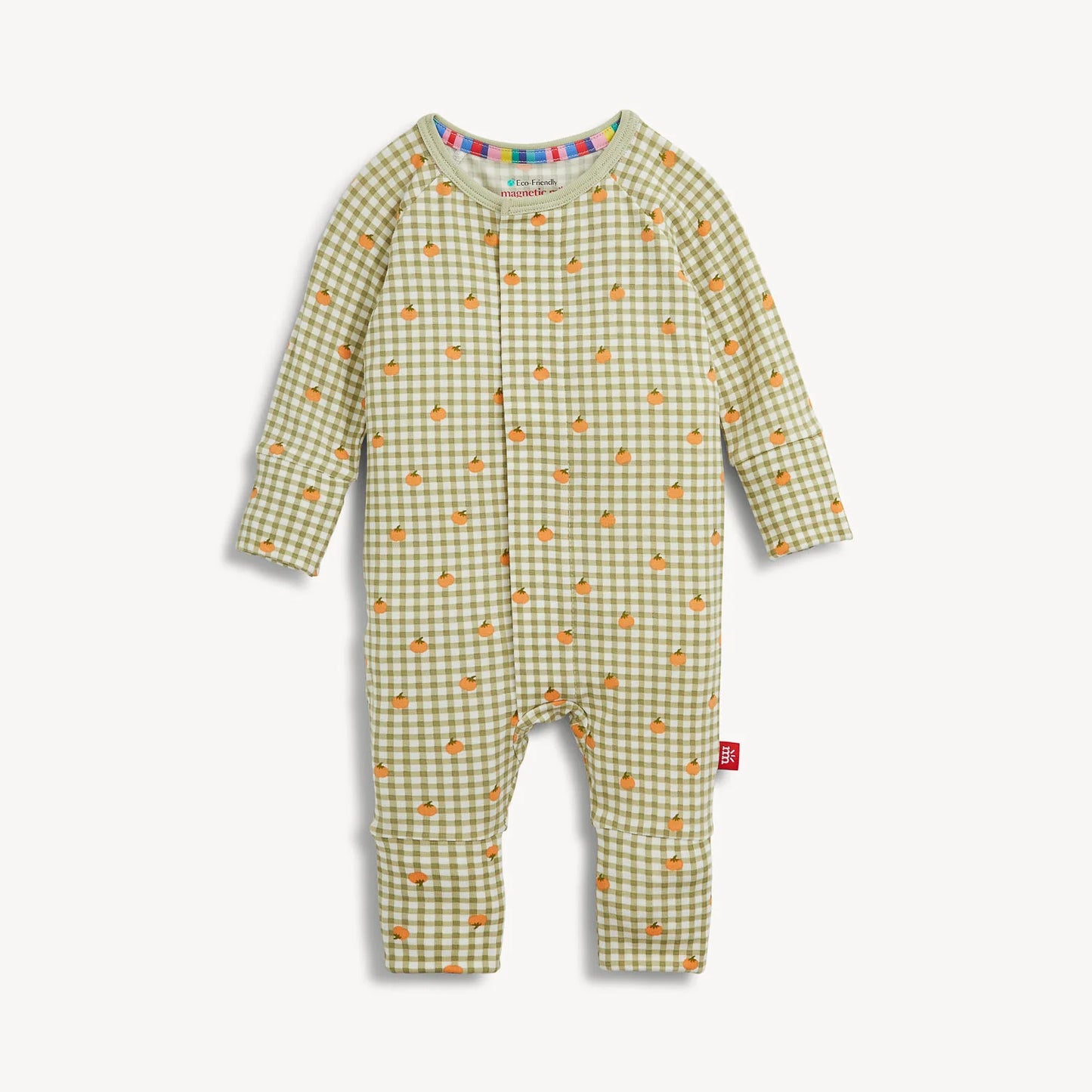 Pumpkin plaid modal coverall