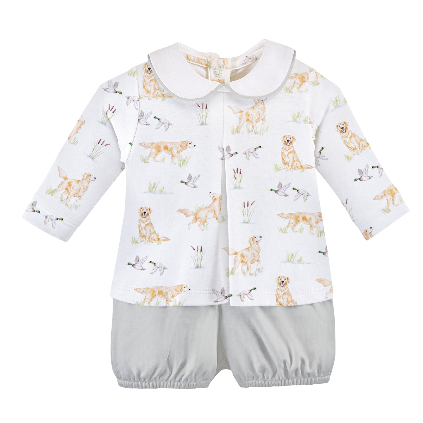 goldens & mallards pima diaper set