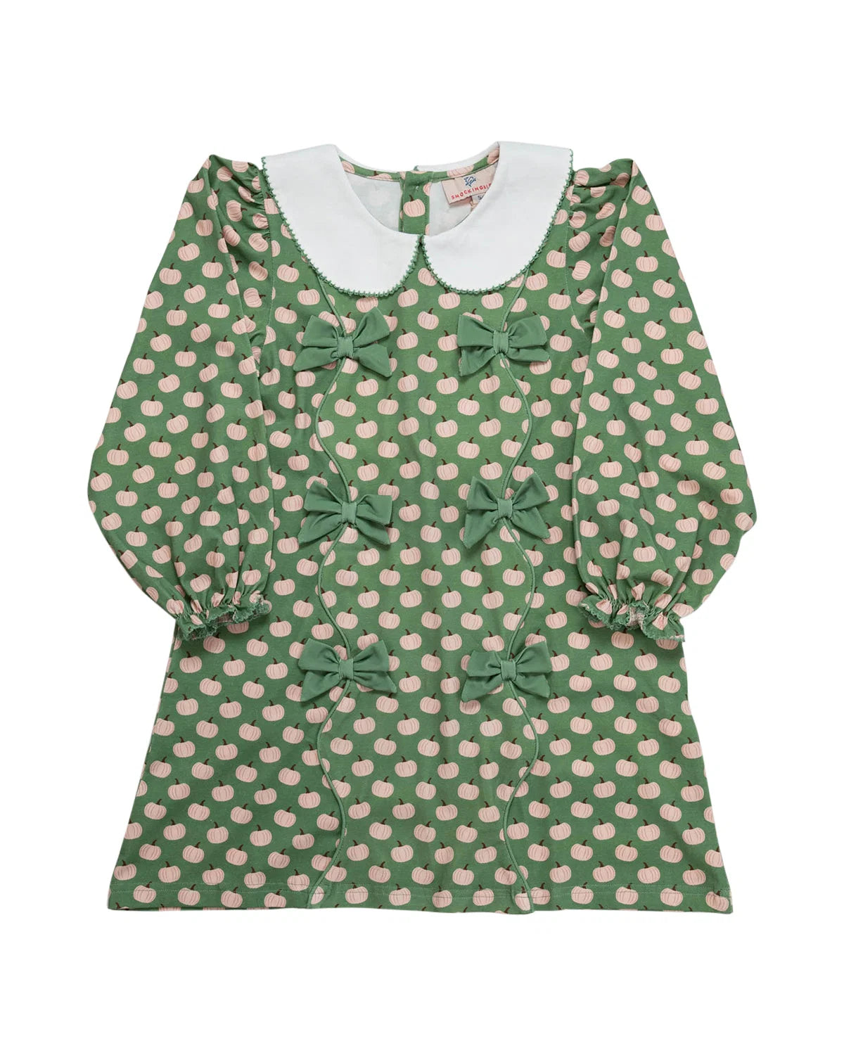 Sage green pumpkin knit dress