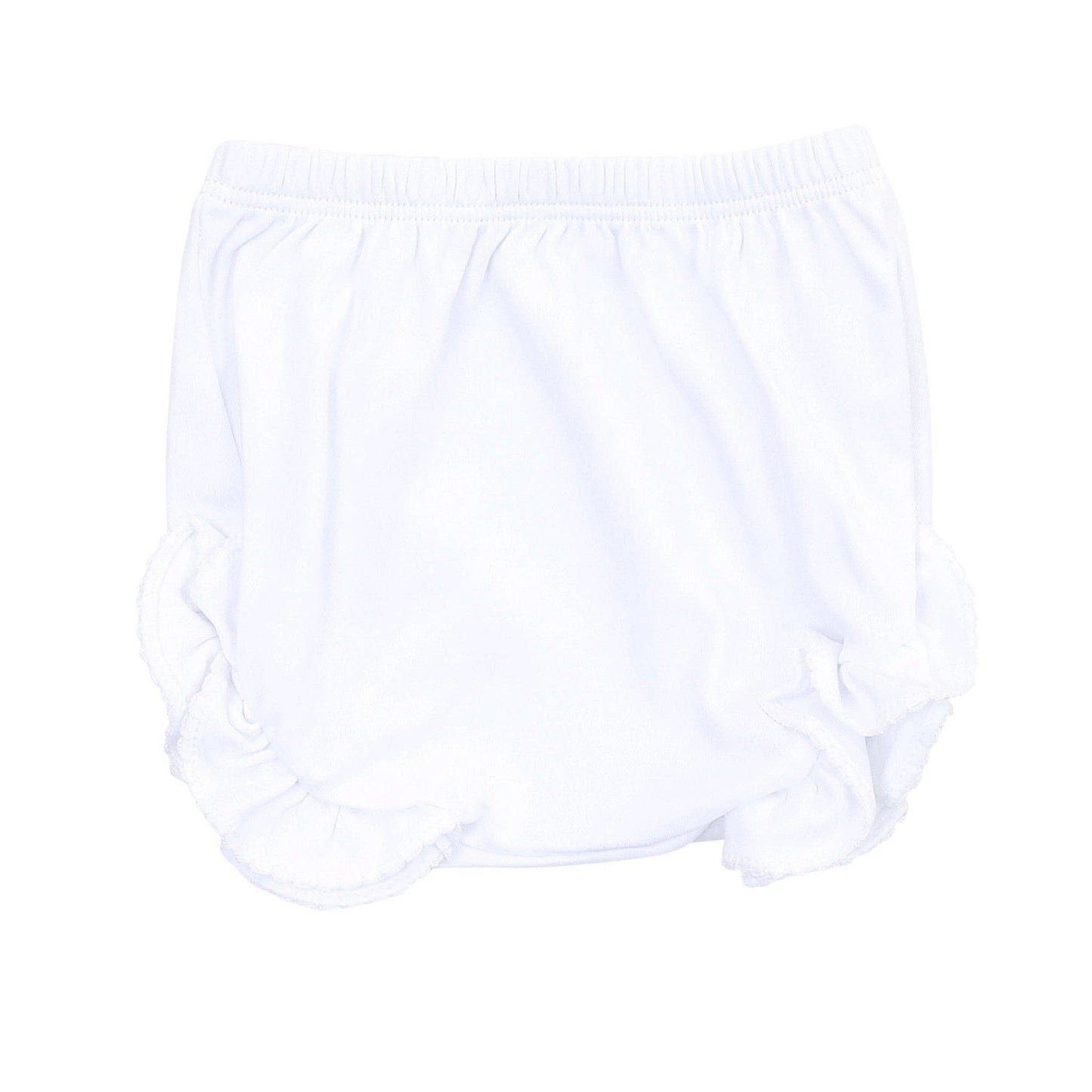Essentials Monogram Diaper Cover with White Trim