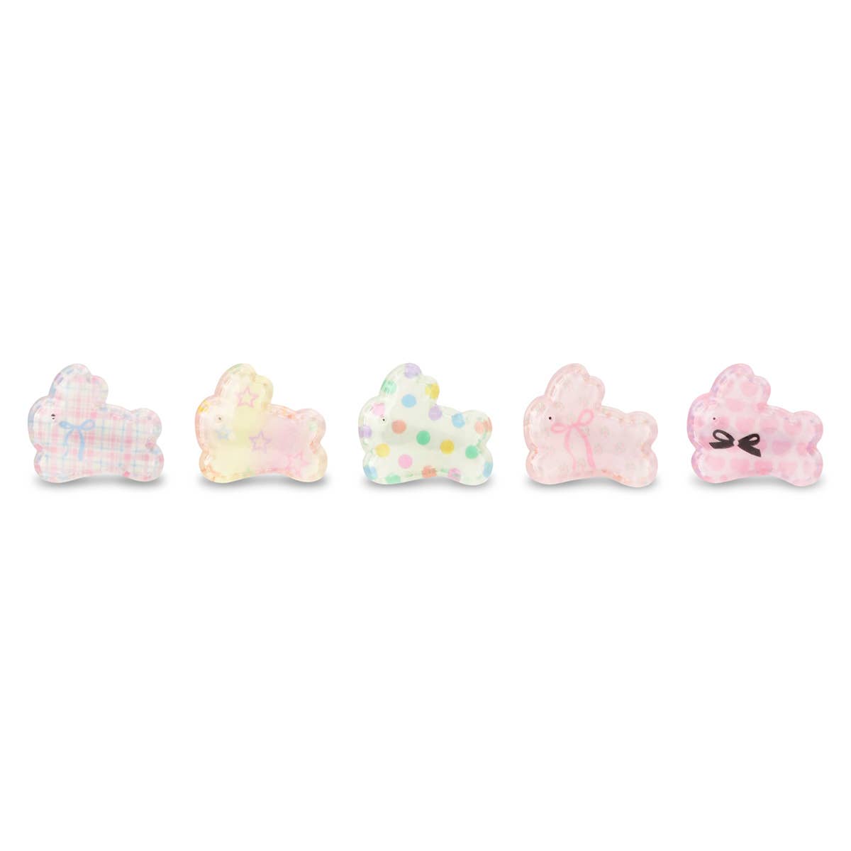 Bnny Hair Clips Set of 5