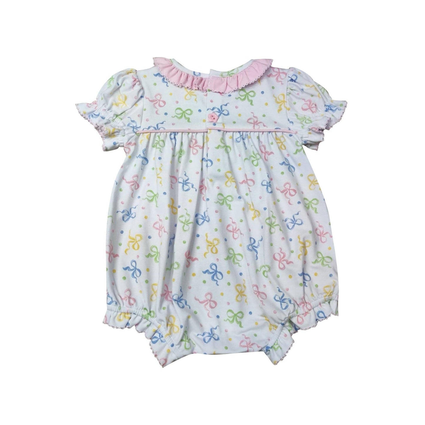 Bow Girl's Bubble Romper