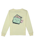 Girls Macarons LS light yellow