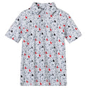 Georgia - Red + Black - Camo Polo