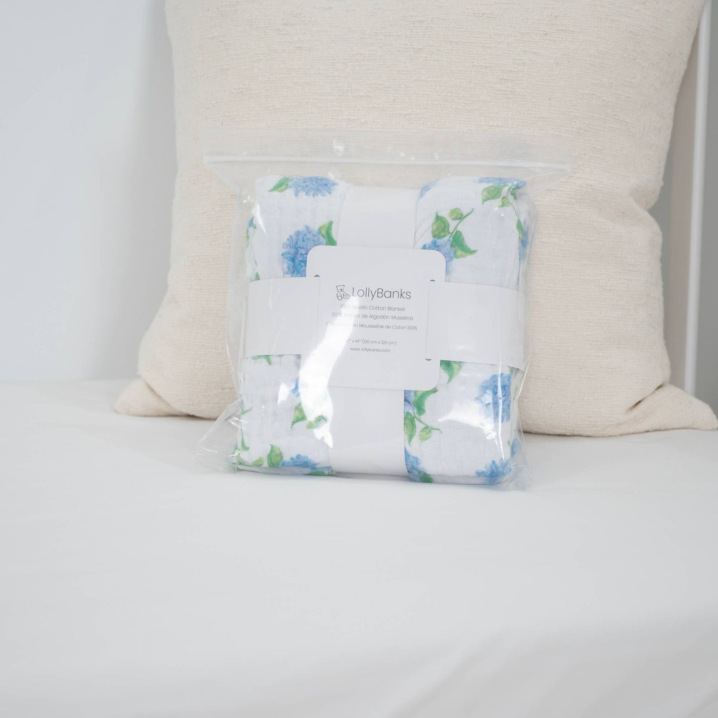 You Had Me At Hydrangea Baby Toddler Muslin Blanket