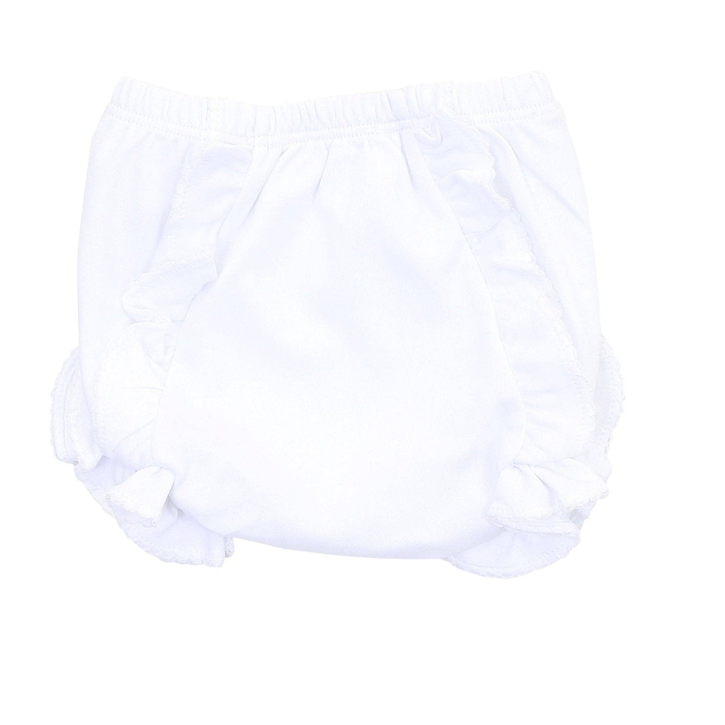 Essentials Monogram Diaper Cover with White Trim