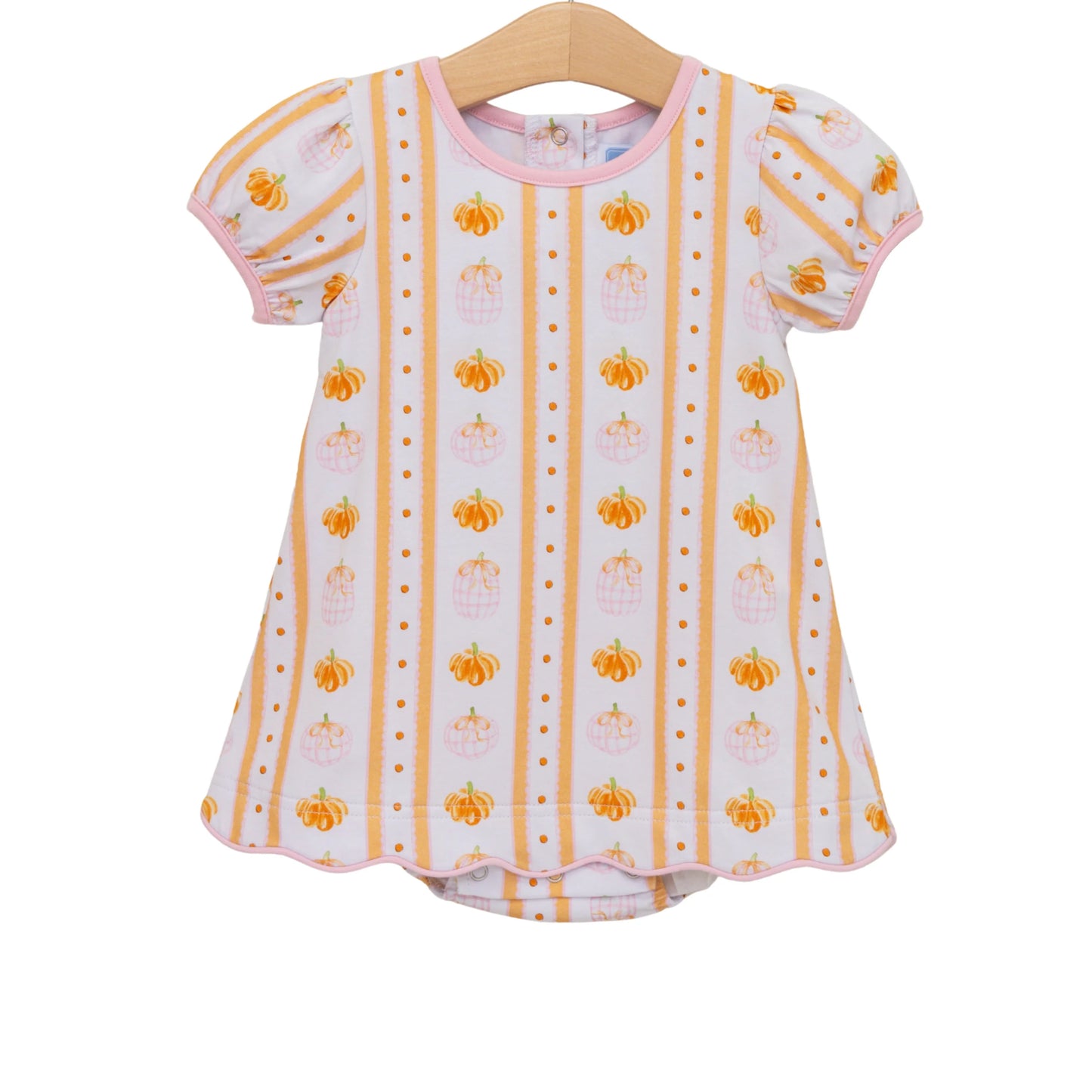 Pumpkin Patch Scalloped Bubble