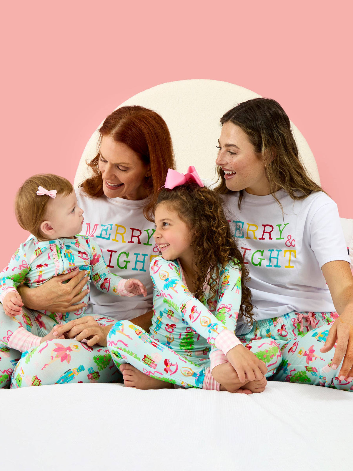 SoftSnooze™ Girls Bamboo Viscose Nutcracker Christmas Wishes Ruffle Long Sleeve Pajama Set