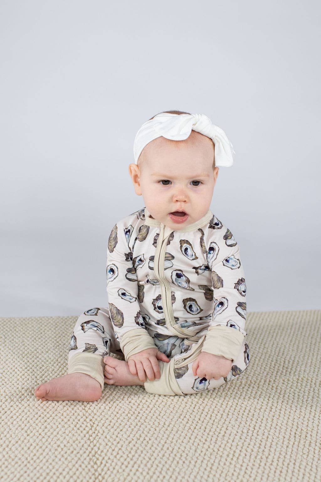 Coastal Oysters - Convertible Zip Pajamas