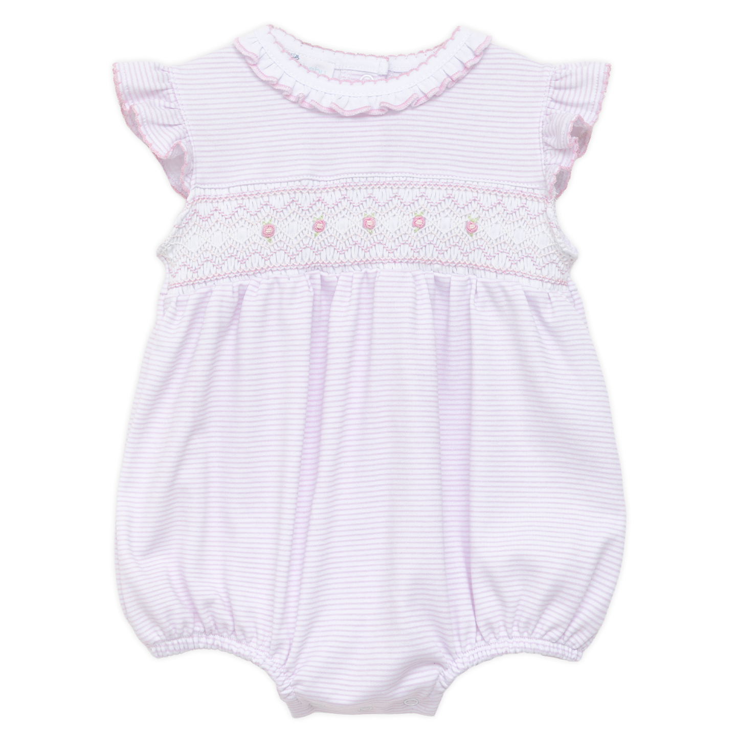 Julia Smocked Bubble - Pink