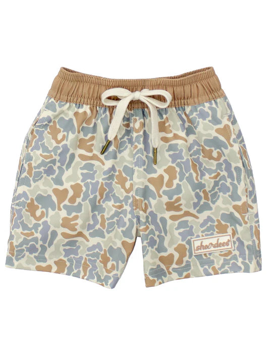 Boys shordees swim field camo