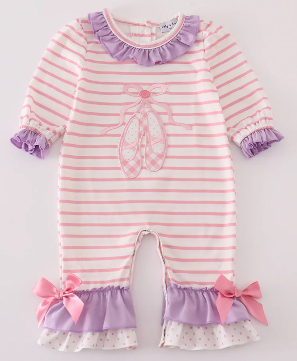 Pink ballet romper