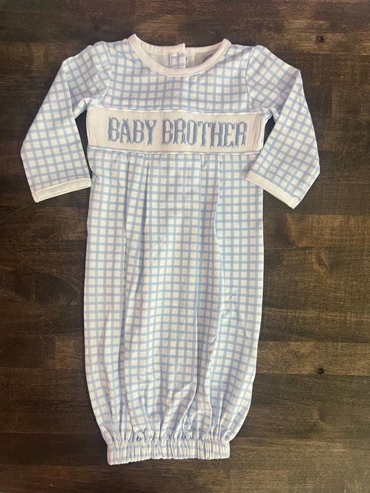 Baby Brother Smock gown