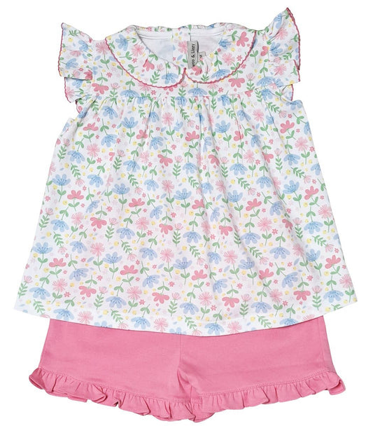 Girl's Short set - Palm Beach Collection Pima Cotton