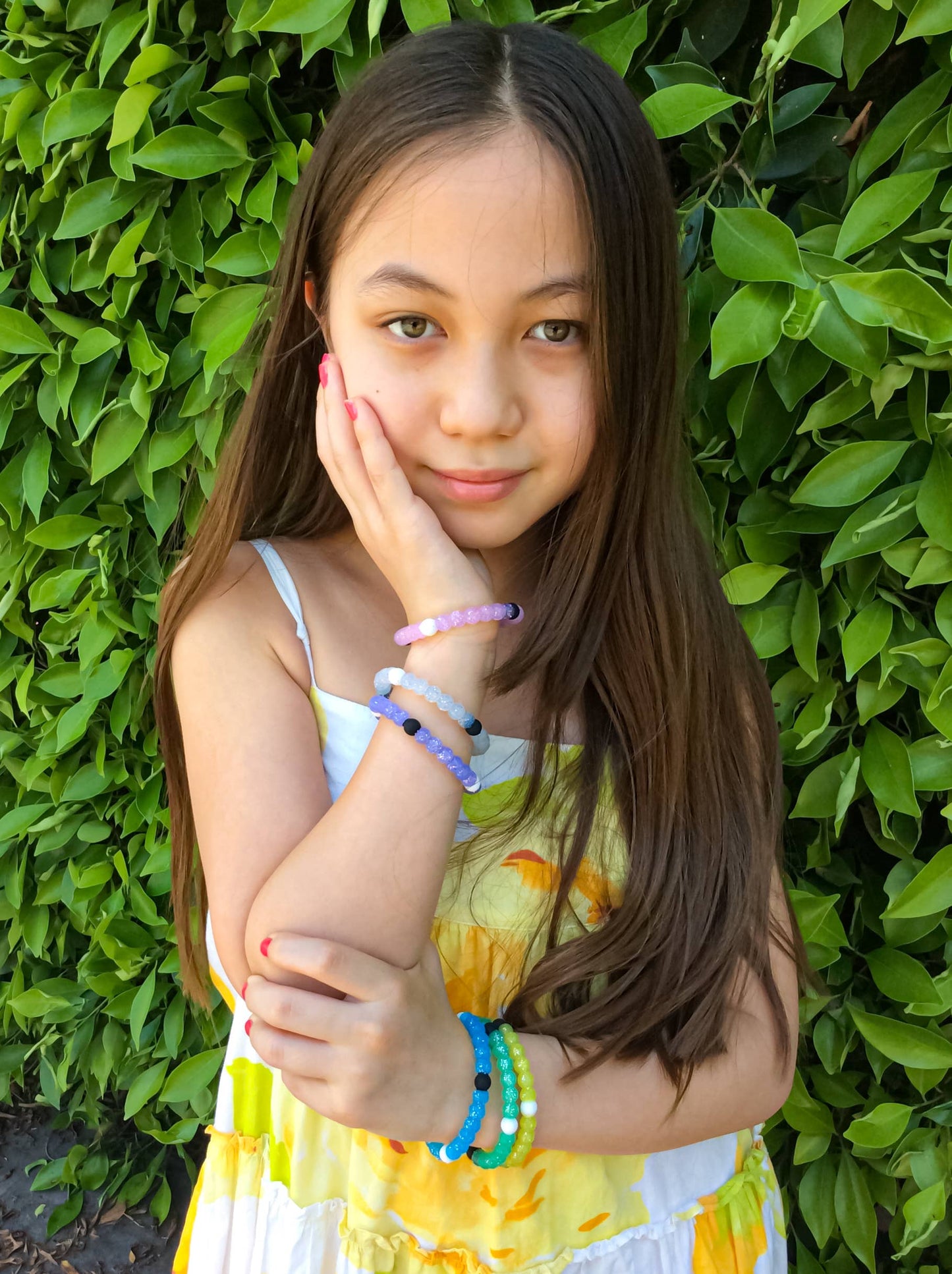Glitter Silicone Beaded Bubble Bracelets
